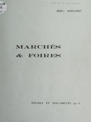 cover image of Foires et marchés dans le département de la Loire principalement aux XIXe et XXe siècles